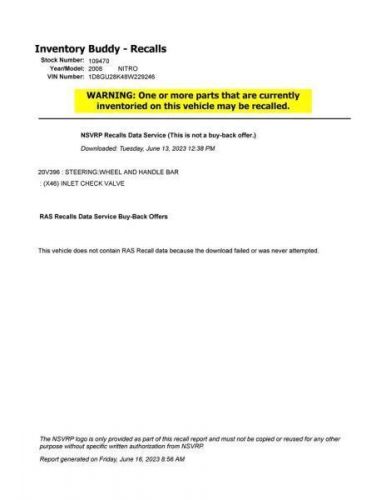 Seat Belt Front Bucket Seat Passenger Buckle Fits 07-11 NITRO 10260879, US $70.00, image 2