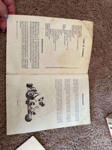 Go Kart McCulloch Racing Engines Owners Manual 85205, US $8.00, image 2