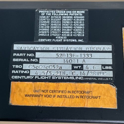 Century Navigation Situation Display P/N 52D136-1333, US $500.00, image 12