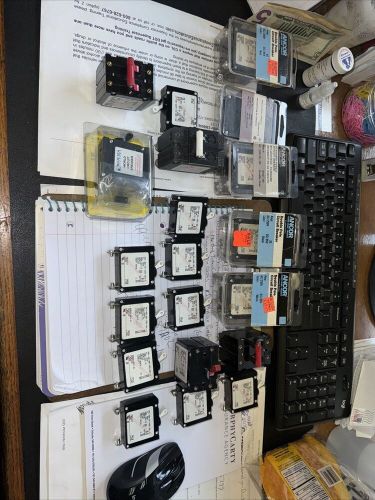 New lot assorted $$ marine single / dual circuit breakers as shown !!!