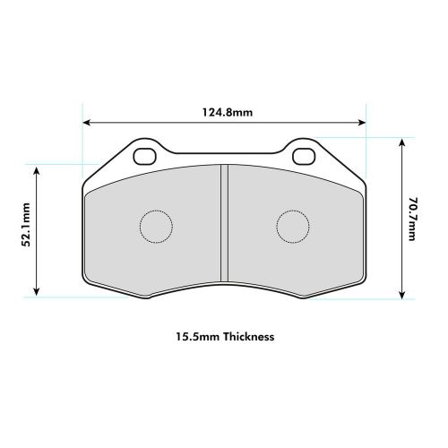 Mintex MRM1801 Competition Brake Pads - Front (MDB2725 Pad Shape), US $, image 2