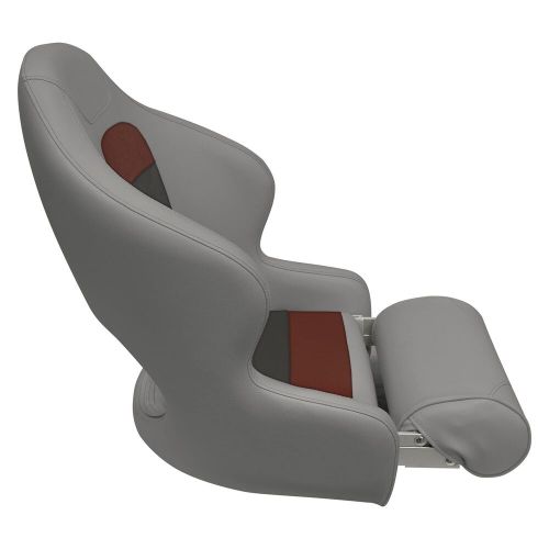 Wise 8WD3315-1012 Deluxe Pontoon Series Bucket Seat Bolster, Grey/Red/Charcoal, US $233.00, image 3