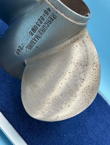 Used-Mercury Marine Bravo III (3) Stainless Steel Propeller MPN-48-823666 24P, US $291.79, image 3