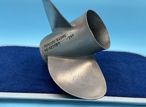 Used-Mercury Marine Bravo III (3) Stainless Steel Propeller MPN-48-823666 24P, US $291.79, image 9