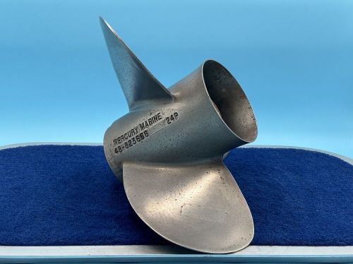 Used-Mercury Marine Bravo III (3) Stainless Steel Propeller MPN-48-823666 24P, US $291.79, image 10