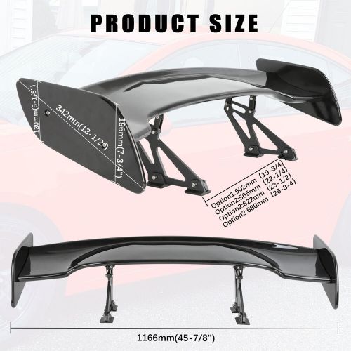 47'' Rear Trunk Spoiler GT Racing Wing For Ford Mustang GT350 GT500 2015-2024, US $185.99, image 8