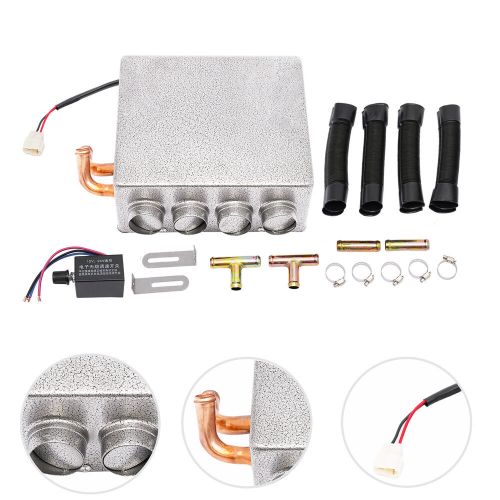 12V Universal Auto Cab Underdash Compact Heater Copper Tube + Speed Switch Fast, US $51.51, image 6
