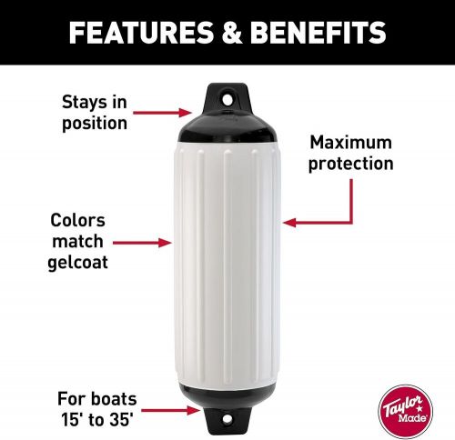 Taylor Made Products 952824 Super Gard Inflatable Vinyl Boat Fender 8 1/2 X 26, US $59.99, image 9