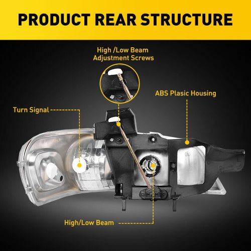 Headlights + Corner Signal Lamps Set Fit 1997-2005 Chevy Venture Pontiac Montana, US $79.99, image 5
