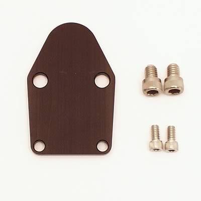 Canton racing billet aluminum mechanical fuel pump block-off plate 21-950