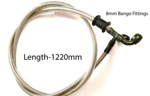 Hydraulic brake line hose 1220mm banjo 8mm for dirt / quad / pit bike *usa*