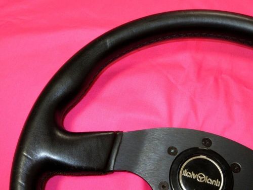 italvolanti IMOLA 35cm Black Leather and Spoke Steering Wheel Horn Button, US $279.00, image 8