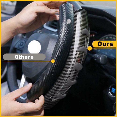 Carbon Fiber Carbon Fiber Universal Steering Wheel Booster Cover For 37-39cm H, US $15.99, image 3