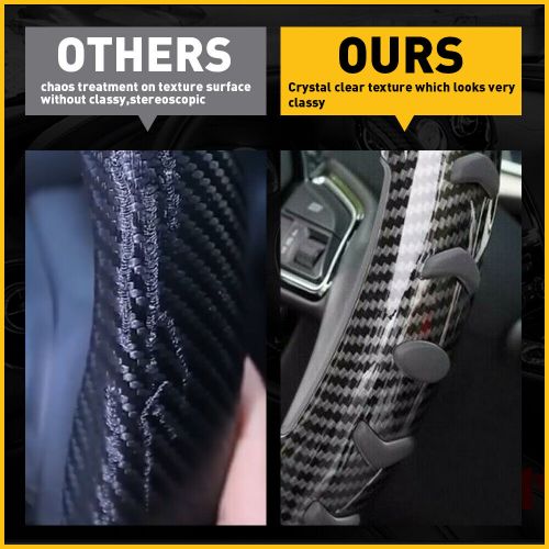 Carbon Fiber Carbon Fiber Universal Steering Wheel Booster Cover For 37-39cm H, US $15.99, image 4
