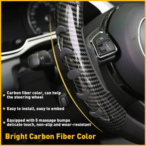 Carbon Fiber Carbon Fiber Universal Steering Wheel Booster Cover For 37-39cm H, US $15.99, image 7