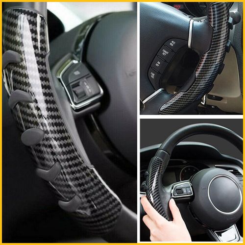 Carbon Fiber Carbon Fiber Universal Steering Wheel Booster Cover For 37-39cm H, US $15.99, image 8
