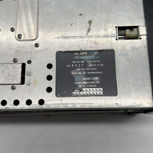 Bendix king kt 76a atc transponder (4) &amp; (1) kt 76 sold for parts or repair