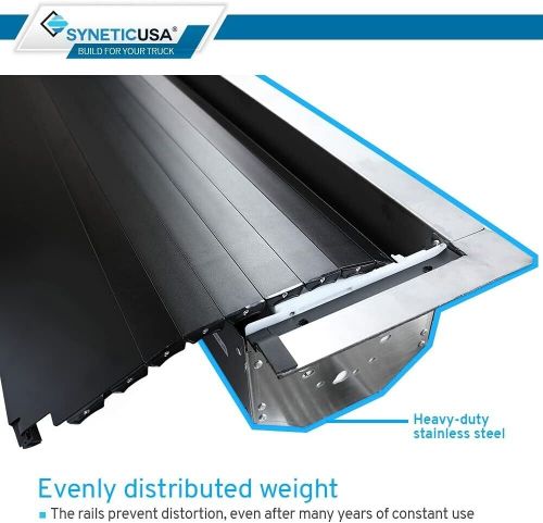 Syneticusa fits 2016-2024 toyota tacoma 6&#039; bed retractable pro tonneau cover