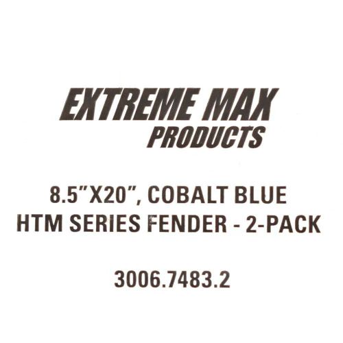 Extreme Max Boat HTM Fenders 3006.7483.2 | 20 x 8 1/2 Inch Blue (2 PC), US $78.44, image 4