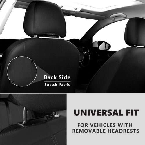 For Toyota Car Seat Covers Front Rear 5-Seats Protector PU Leather Full Set, US $43.99, image 4