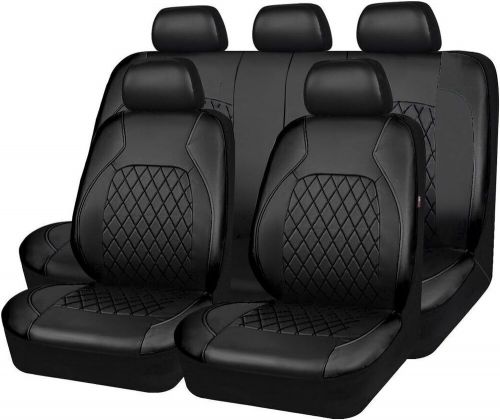 For Toyota Car Seat Covers Front Rear 5-Seats Protector PU Leather Full Set, US $43.99, image 7