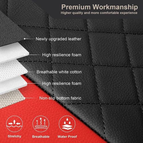 For Toyota Car Seat Covers Front Rear 5-Seats Protector PU Leather Full Set, US $43.99, image 12