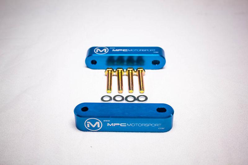 Mpc motorsport billet hood riser kit 90-01 integra / 88-00 civic [blue]