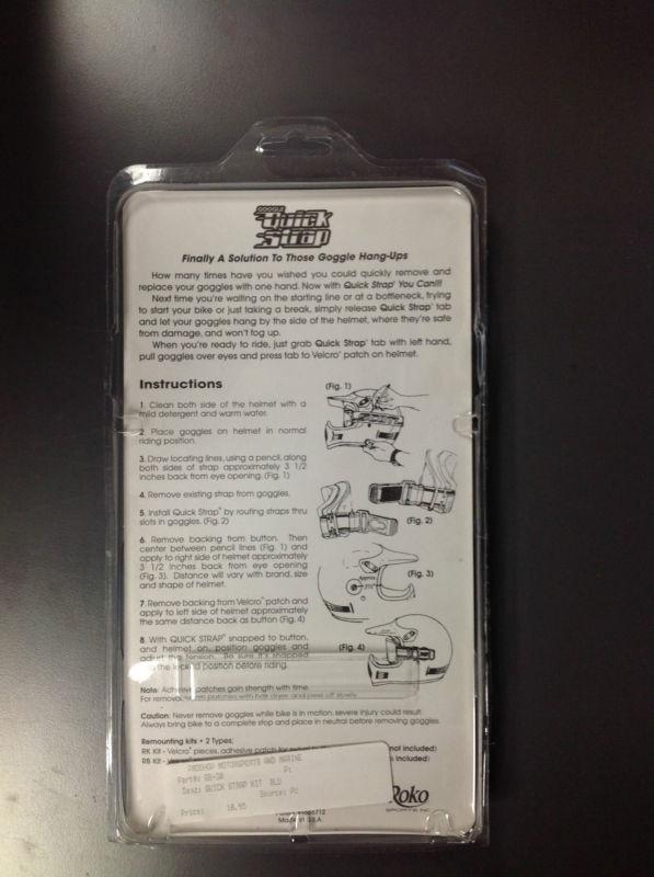 QUICK STRAP GOGGLE QUICK STRAPS BLUE OEM #QS-30, US $15.99, image 2