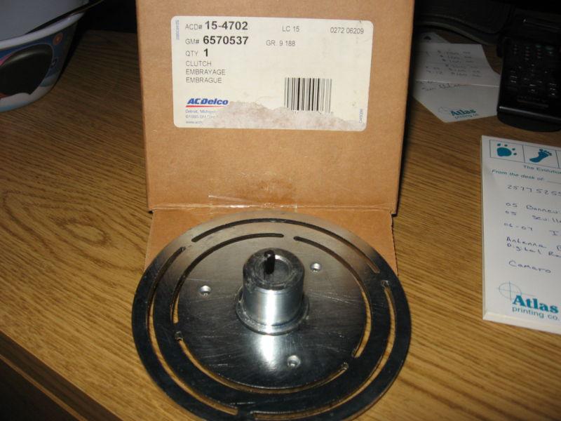 1993-1997 chevrolet camaro ac comprssor clutch brand new oem gm ac delco