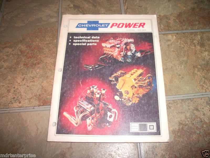 Chevy power blueprint for top performance techical data book 