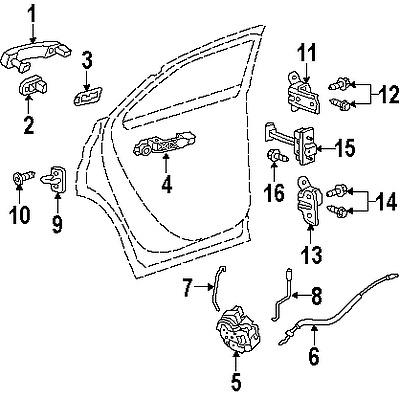 Gmc 13501714 genuine oem factory original upper hinge