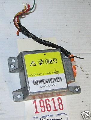 Land rover 99-02 discovery airbag control module srs 1999 2000 2001 2002