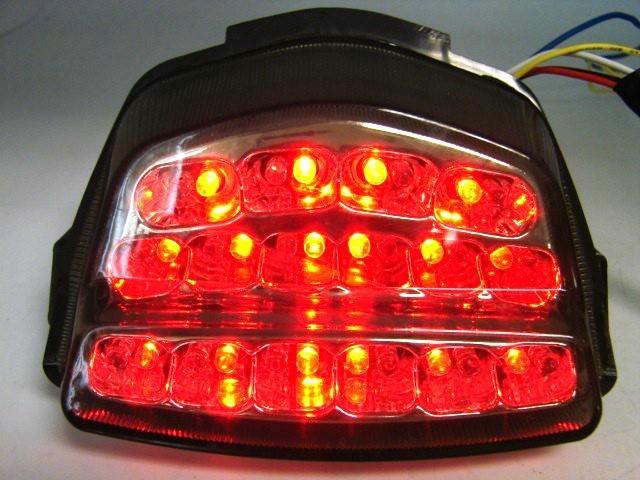 Integrated turn signal tail light for 08 09 10 honda cbr 1000 rr cbr1000rr smoke
