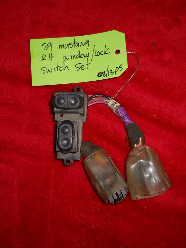 Find MUSTANG RH RIGHT DOOR MOUNT PASSENGER WINDOW LOCK SWITCH BUTTON