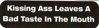 Motorcycle sticker for helmets or toolbox #953 bad taste in the mouth