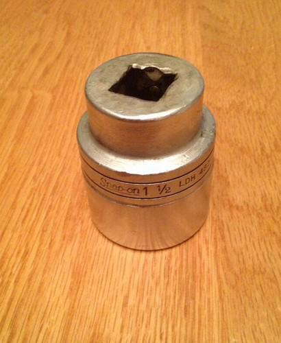 Snap on -vintage- 1 1/2" (38mm) shallow socket, 3/4" drive,12 pt, part# ldh482