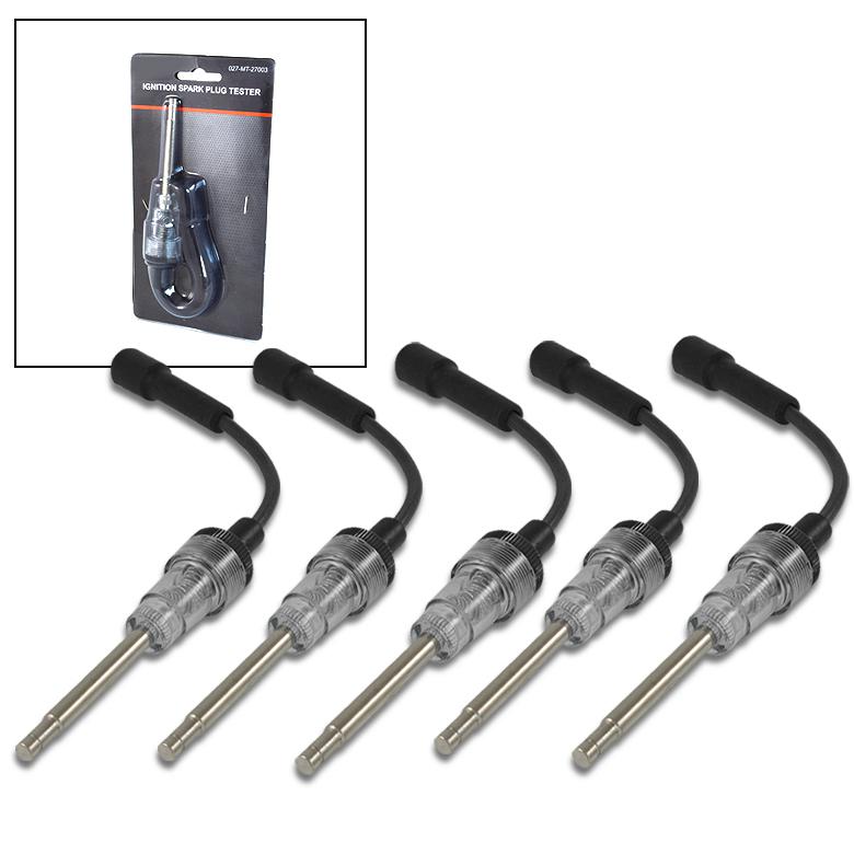 (5) new 6 and 12 volt in line spark plug pick up coil tester ignition diagnostic
