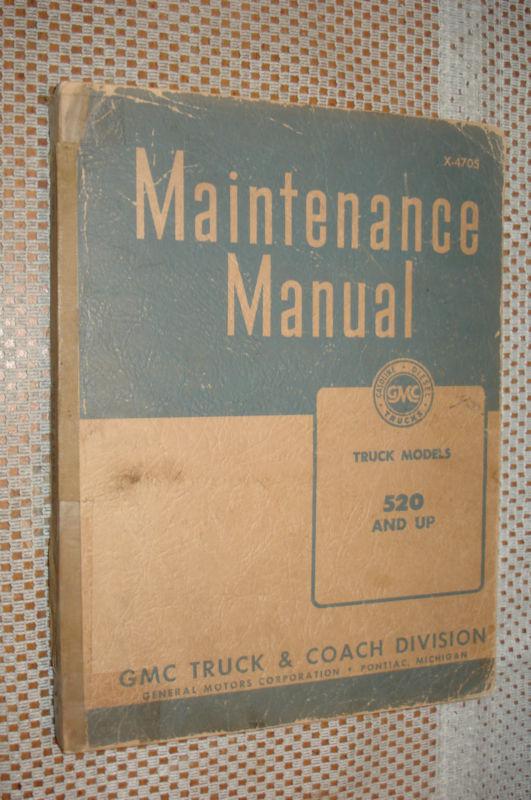 1944-1947 gmc shop manual original rare service book 520 and up series 1945 1946