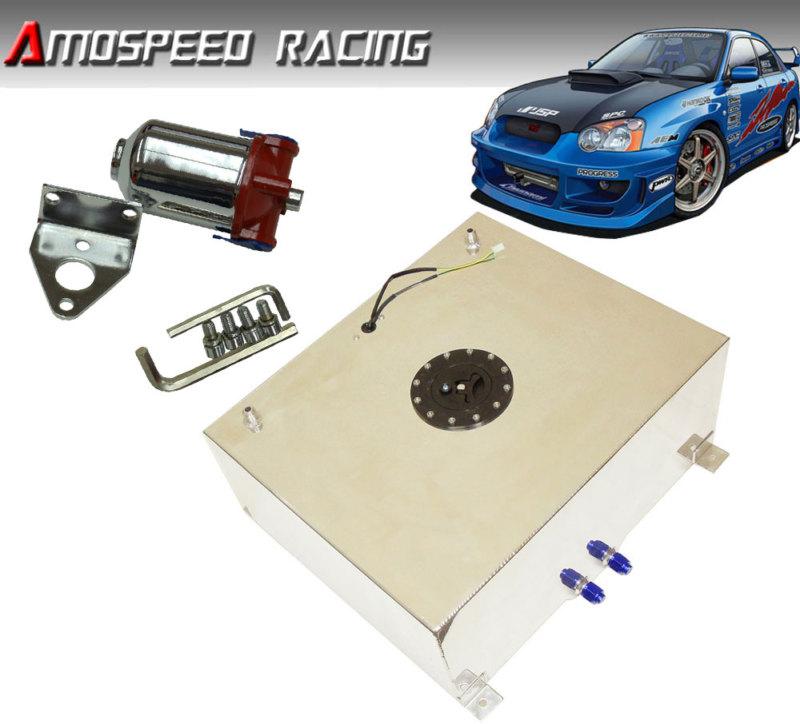 20 gallon fuel cell tank aluminum 24"(l) x 20"(w) x 10"(h) & fuel filter small