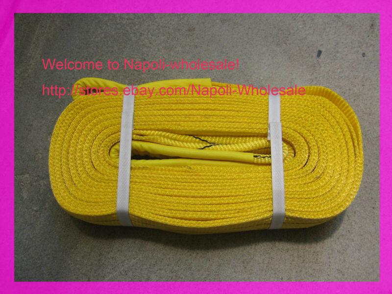 New 3"x20' tow strap&lifting slings,2ply wll6.600lbs 