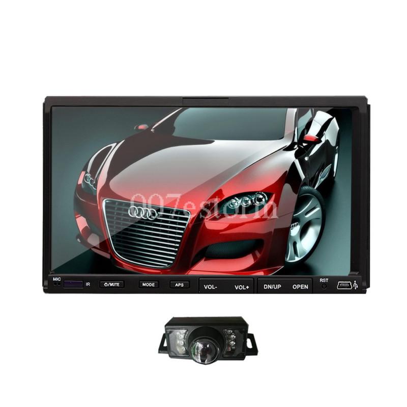 Cool item  2 din  7''  indash car dvd/cd stereo rds touch screen +camera