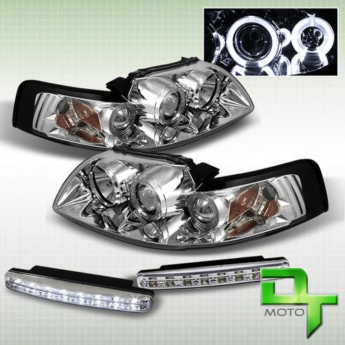 Purchase 9905 VW GOLF MK4 GTI CHROME PROJECTOR R8 STYLE DRL LED STRIP