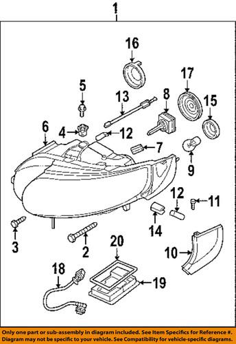 Saab oem 5402433 headlight bulb-headlamp bulb