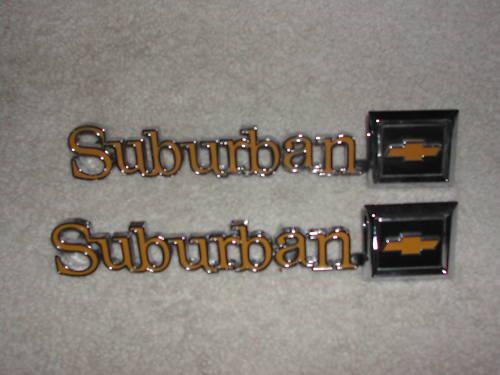 1975 1976 1977 1978 1979 suburban fender emblems nos