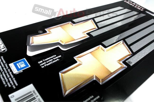 (2) Chevy Gold Bowtie Chrome Emblems side vent fender door car truck suv Decals, US $8.78, image 2
