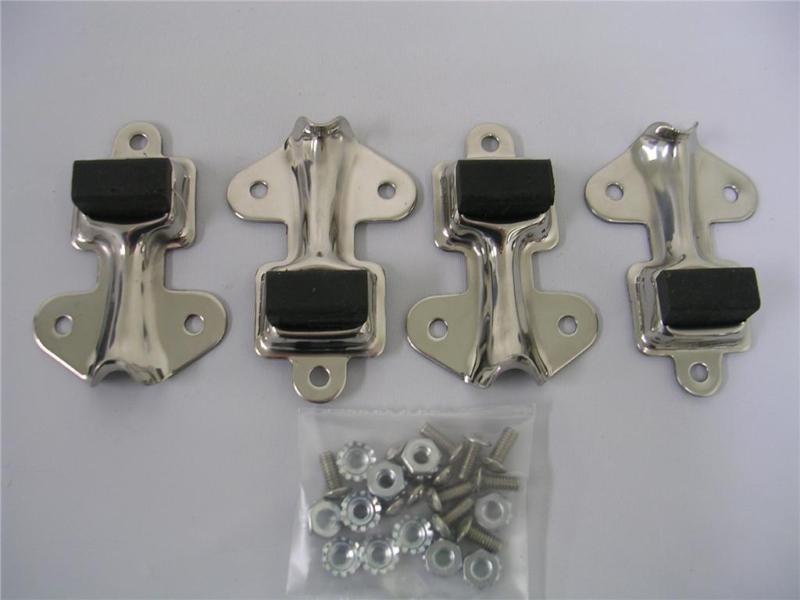 Ford car truck stainless steel hood latch clips