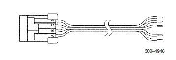 Cummins onan 300-4946 remote control pigtail harness