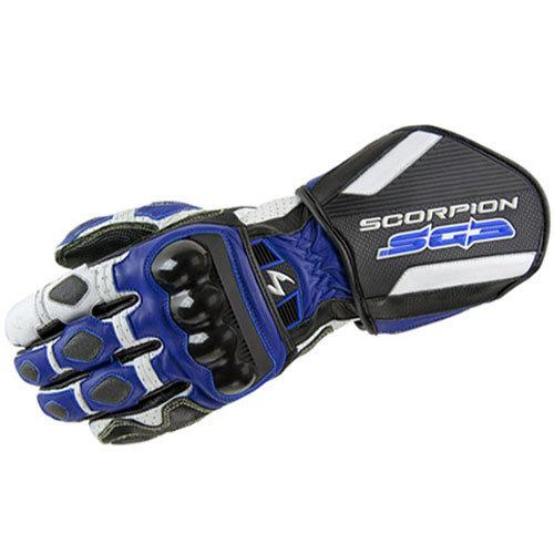 Scorpion sg3 leather street gloves blue