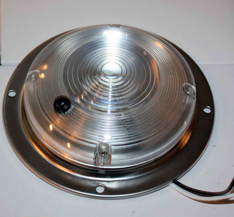 NEW RV TRAILER BOAT 12 VOLT DOME LIGHT 78, US $9.99, image 3