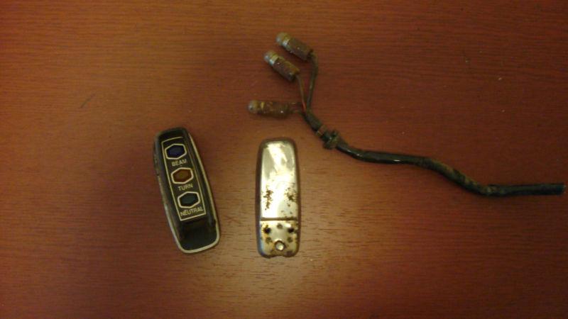 Vintage honda cb360 neutral turn high beam indicator cluster